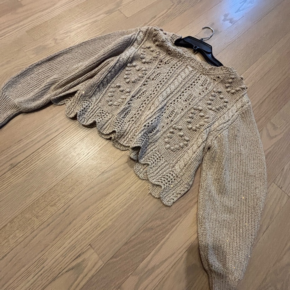 Loveshackfancy Beige Sequined Throughout Embroide… - image 2